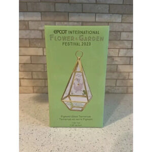 Figment 2023 Epcot Flower And Garden‎ Festival Glass Terrarium Disney